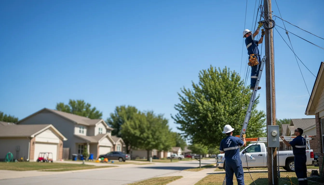 Residential electrician providing installation services in Shawnee, OH